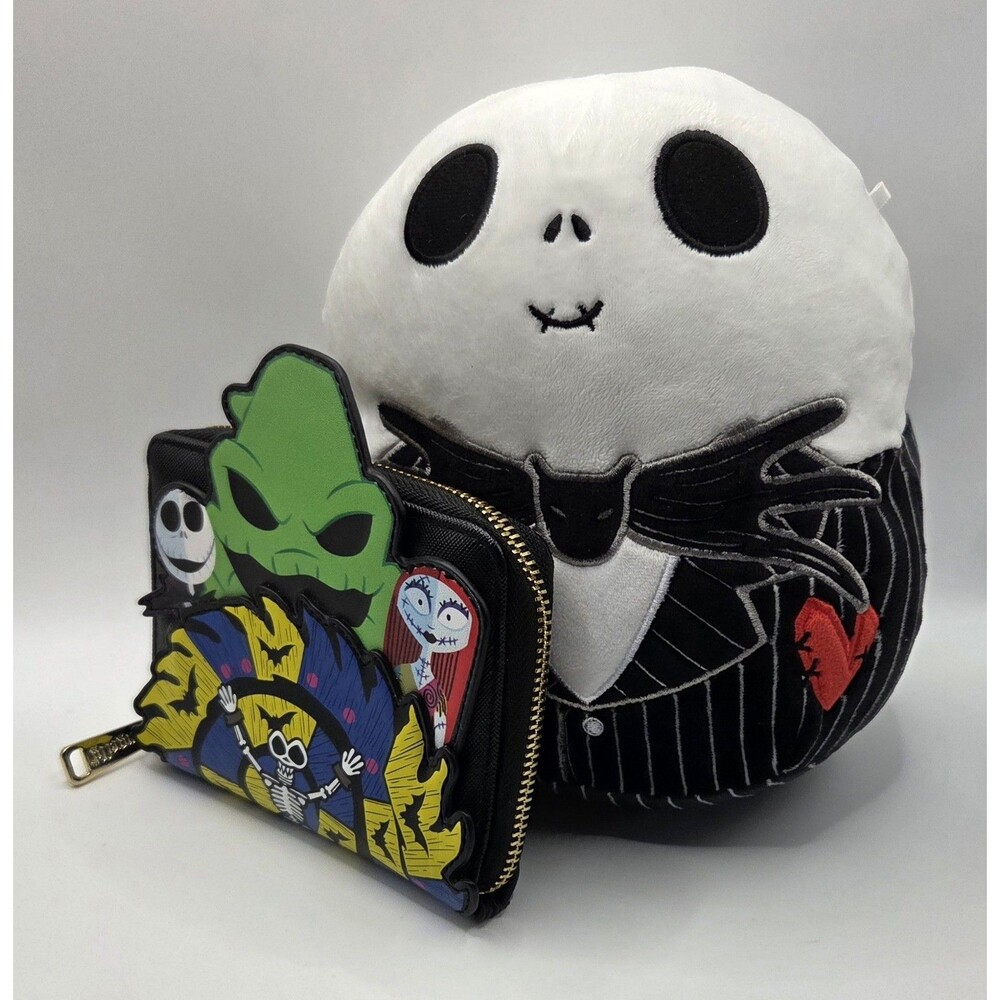 The Nightmare Before Christmas Wallet/ Jack Skellington Squishmallows Set Burton